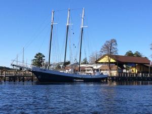 a pretty incredible three-masted sail boat